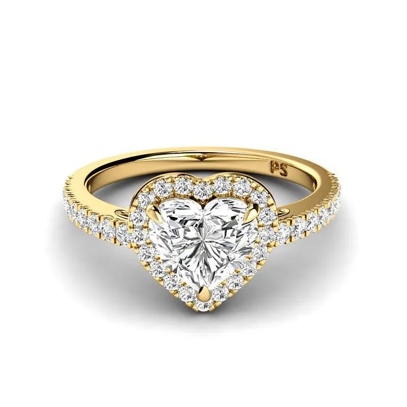 0.85-3.35 CT Round & Heart Cut Lab Grown Diamonds - Engagement Ring