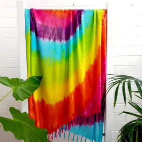 100% Rayon Woman's Sarong - Rainbow