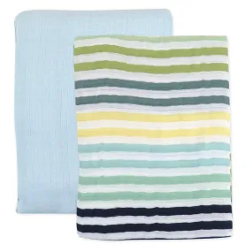 2-Pack Organic Cotton Swaddle Blankets