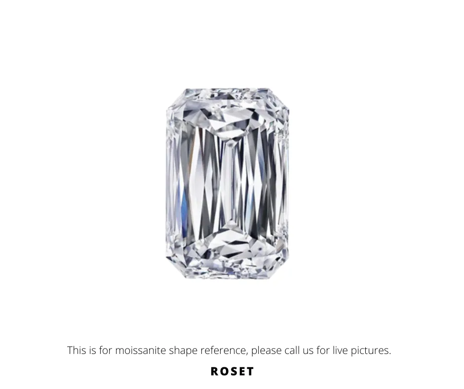 5.00ct. Roset Radiant Modified Brilliant Lab Grown Diamond F VS1 IGI98052