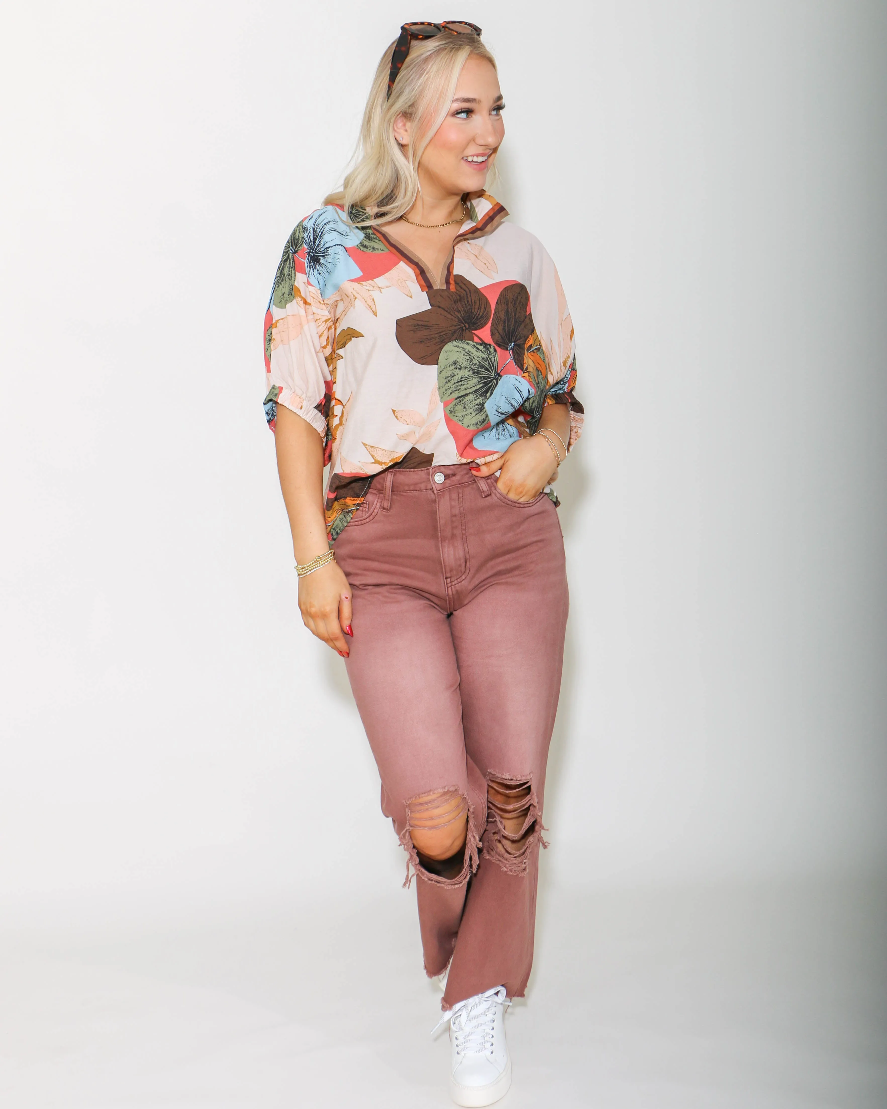 90s Vintage Crop Flare Jeans in Chocolate