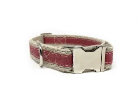 Adventurer Cork Hemp Dog Collar - Pretty in Pink