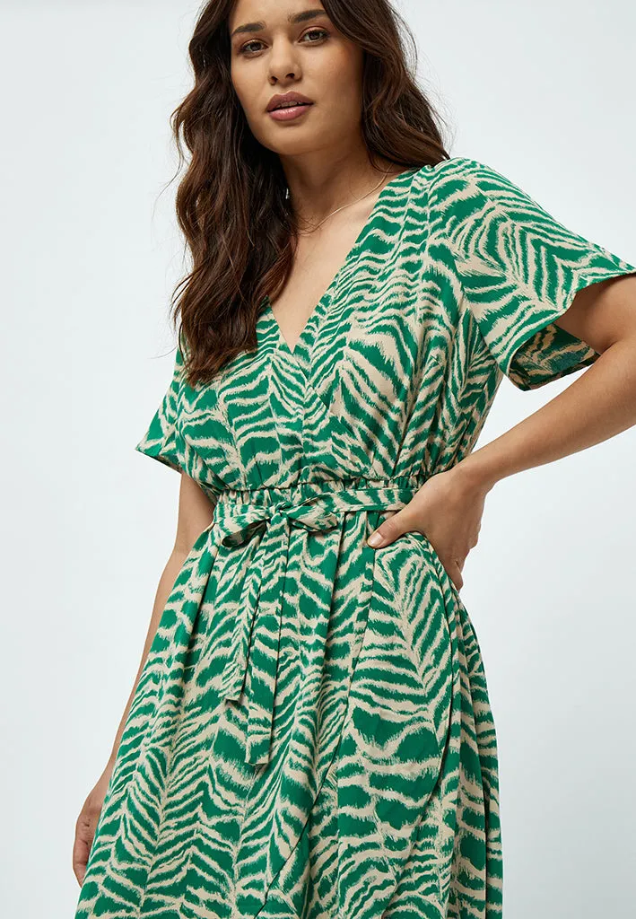 Alberte Wrap Dress - Simply Green