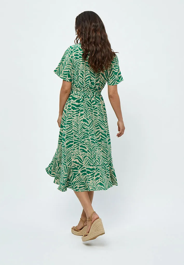 Alberte Wrap Dress - Simply Green