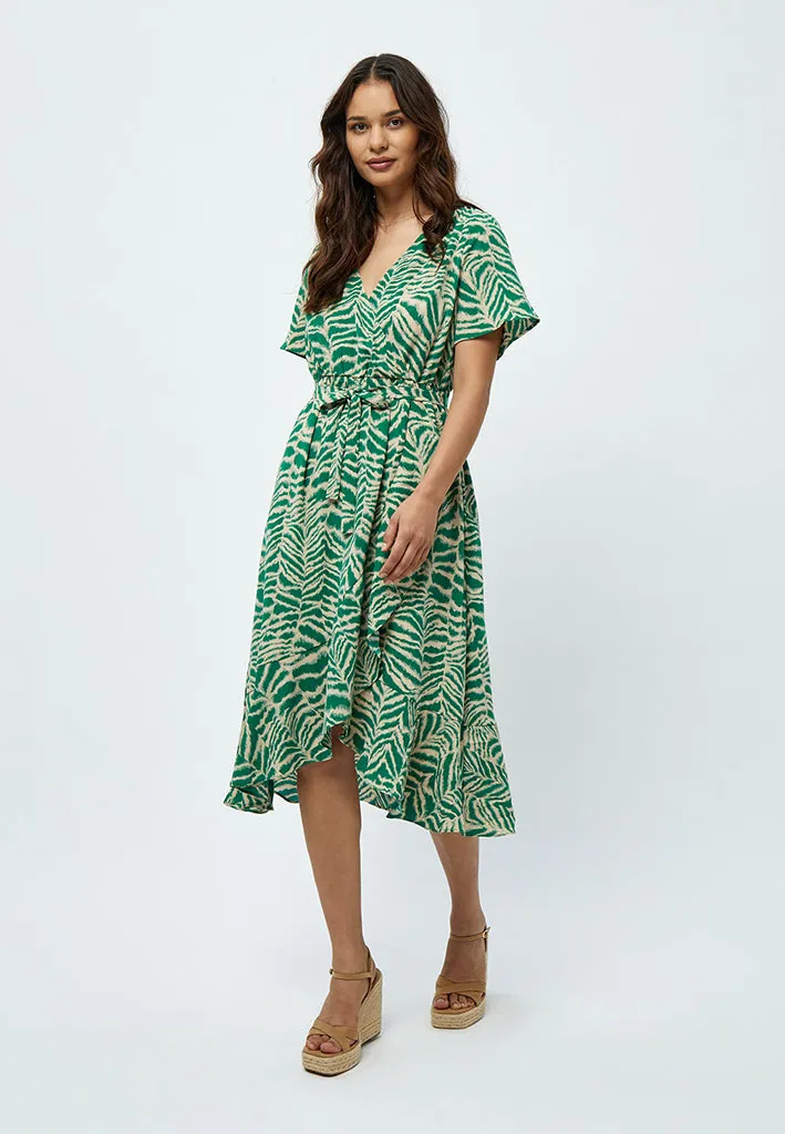 Alberte Wrap Dress - Simply Green