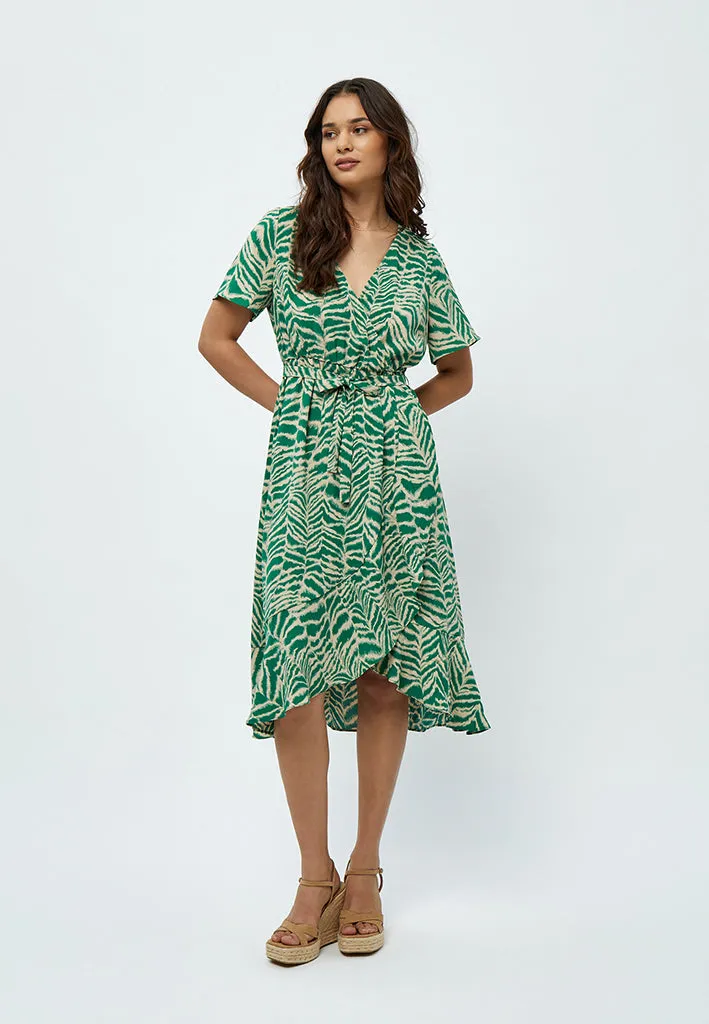 Alberte Wrap Dress - Simply Green