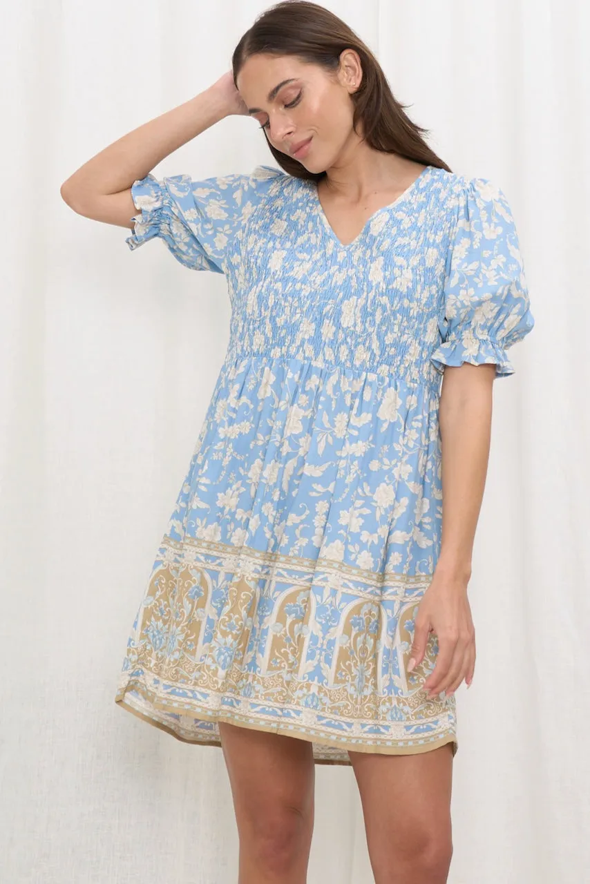 Amira Mini Dress - Blue