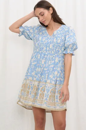 Amira Mini Dress - Blue