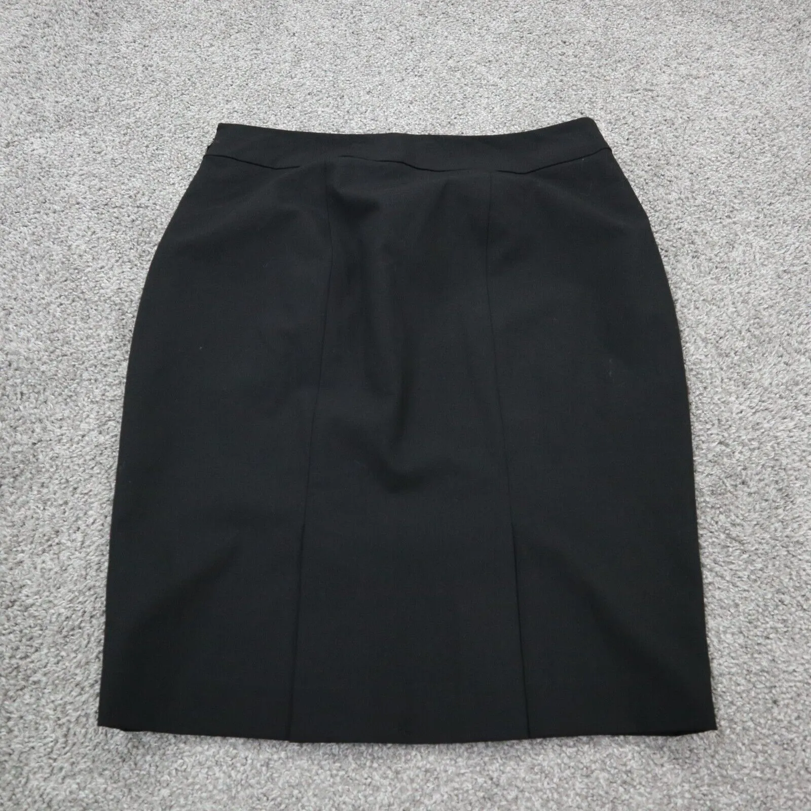 Ann Taylor Womens Casual Layered Straight Pencil Skirt Knee Length Black Size 6P