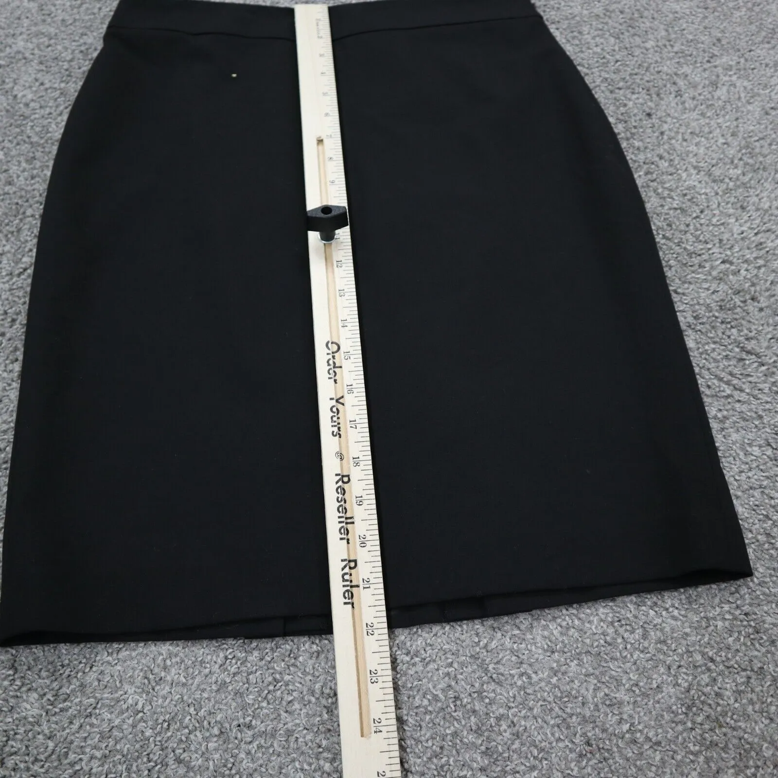 Ann Taylor Womens Casual Layered Straight Pencil Skirt Knee Length Black Size 6P