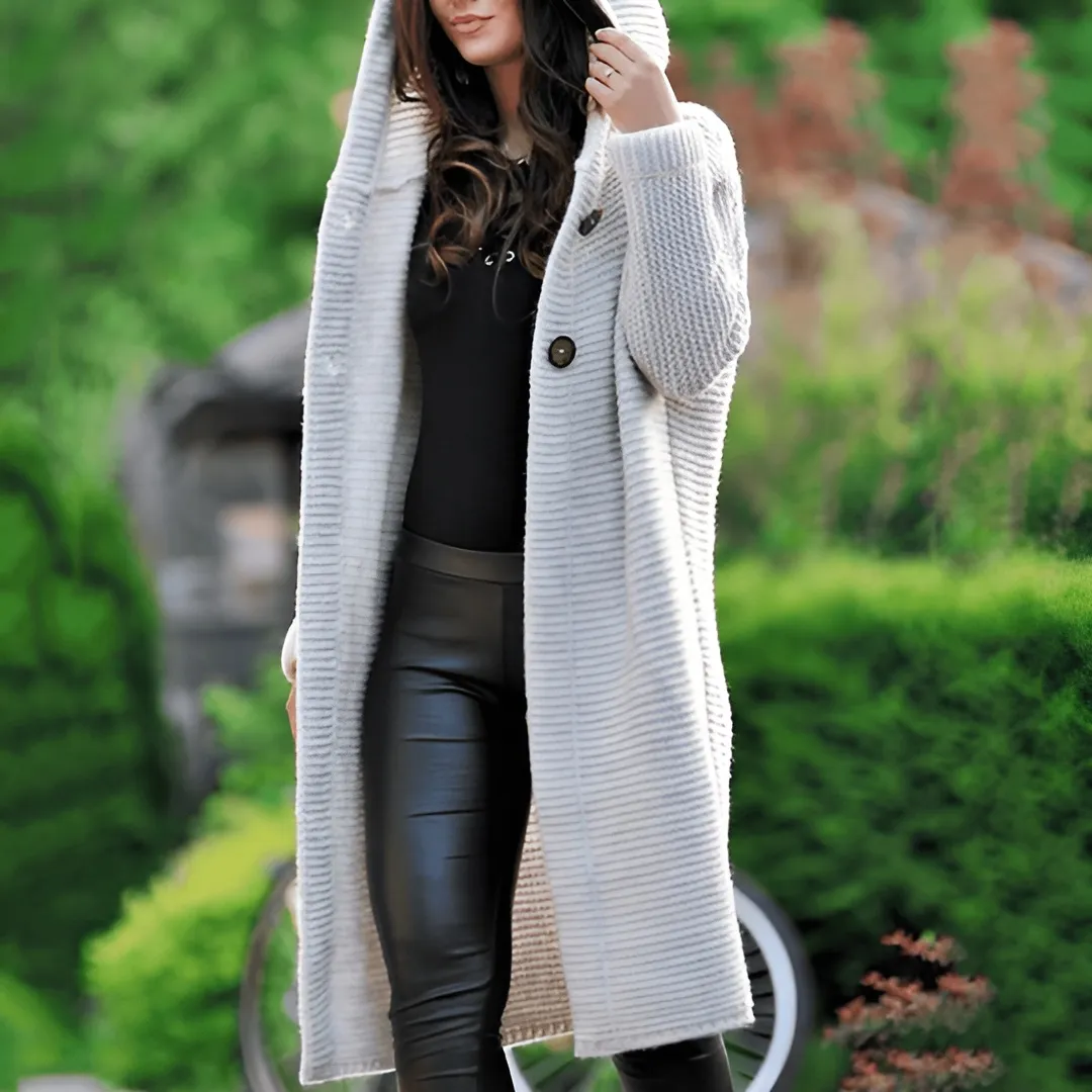 Annick | Elegant knit long cardigan