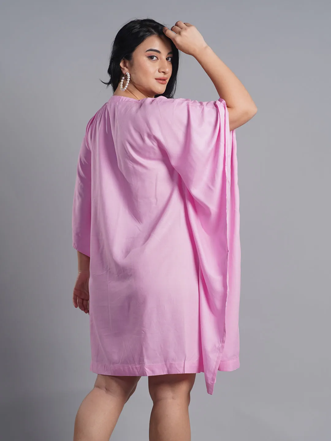 BabyPink Rayon Kaftan - Pretty Perfect