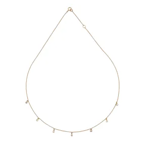 Billie Diamond Necklace, 18k Yellow Gold