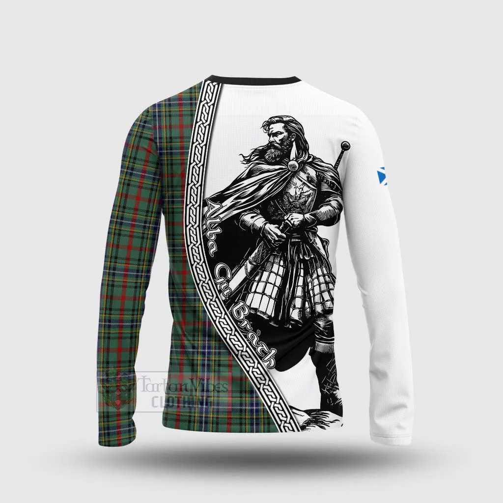 Bisset Tartan Clan Crest Long Sleeve T-Shirt with Highlander Warrior Celtic Style