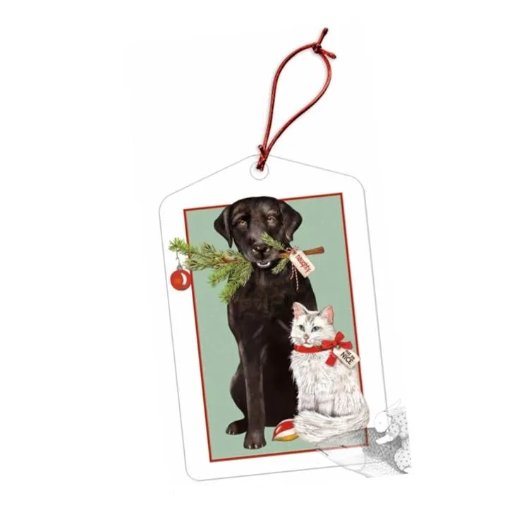 Black Lab & Kitty Gift Tags