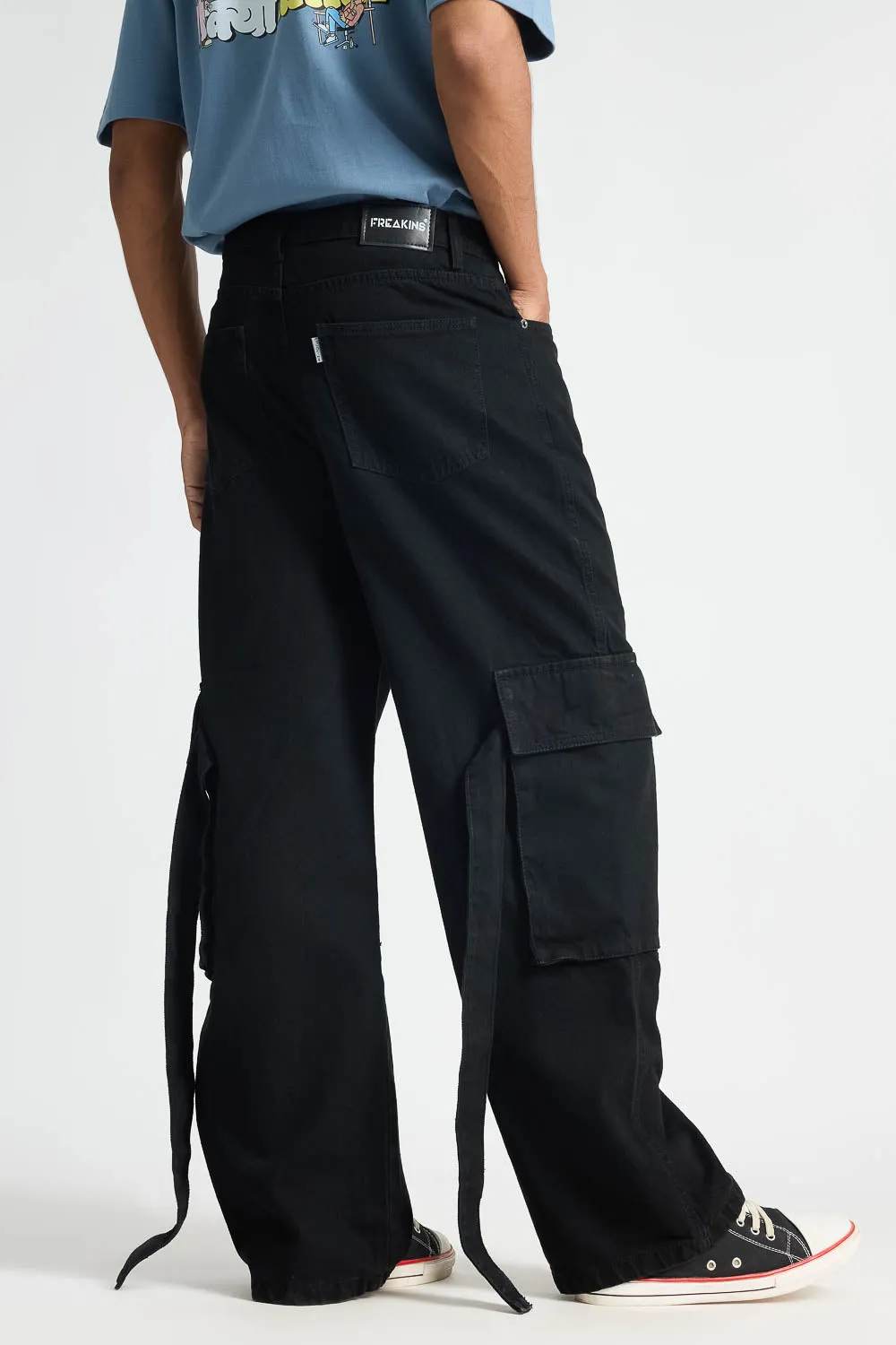 Black Workwear Men's Cargo Pants