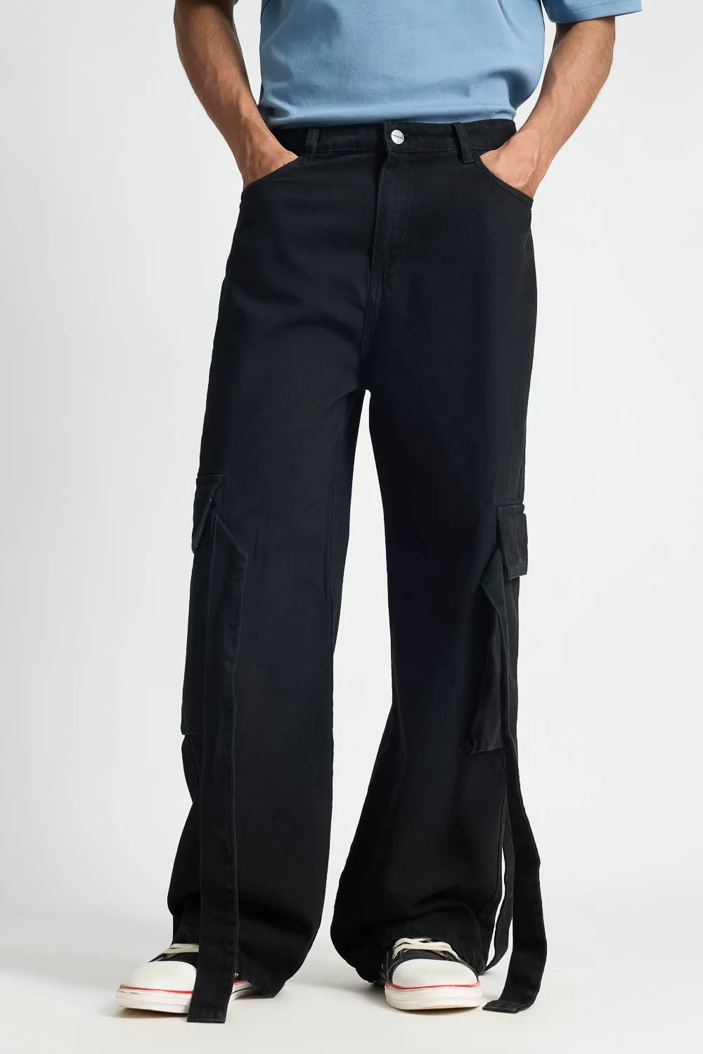 Black Workwear Men's Cargo Pants