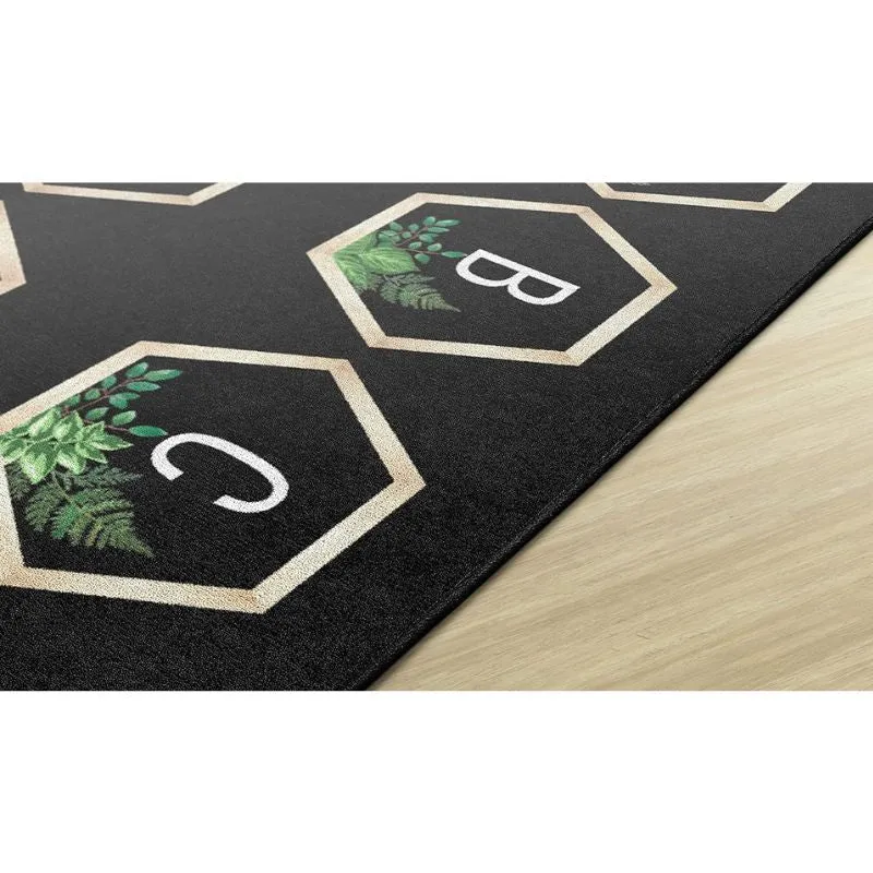 Boho Alphabet Classroom Seating Rug