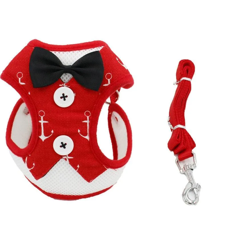 Bow Collars Necktie Harness for Small Medium Dogs & Cats