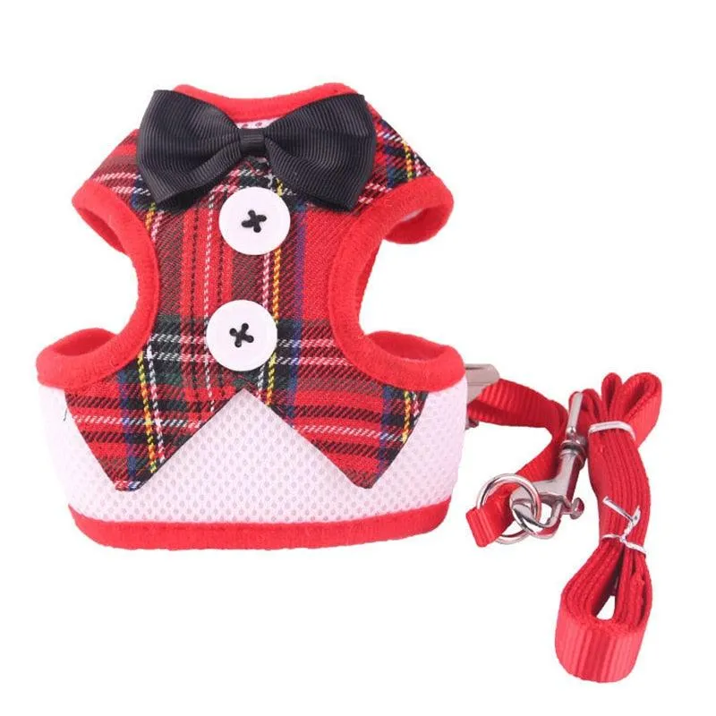 Bow Collars Necktie Harness for Small Medium Dogs & Cats