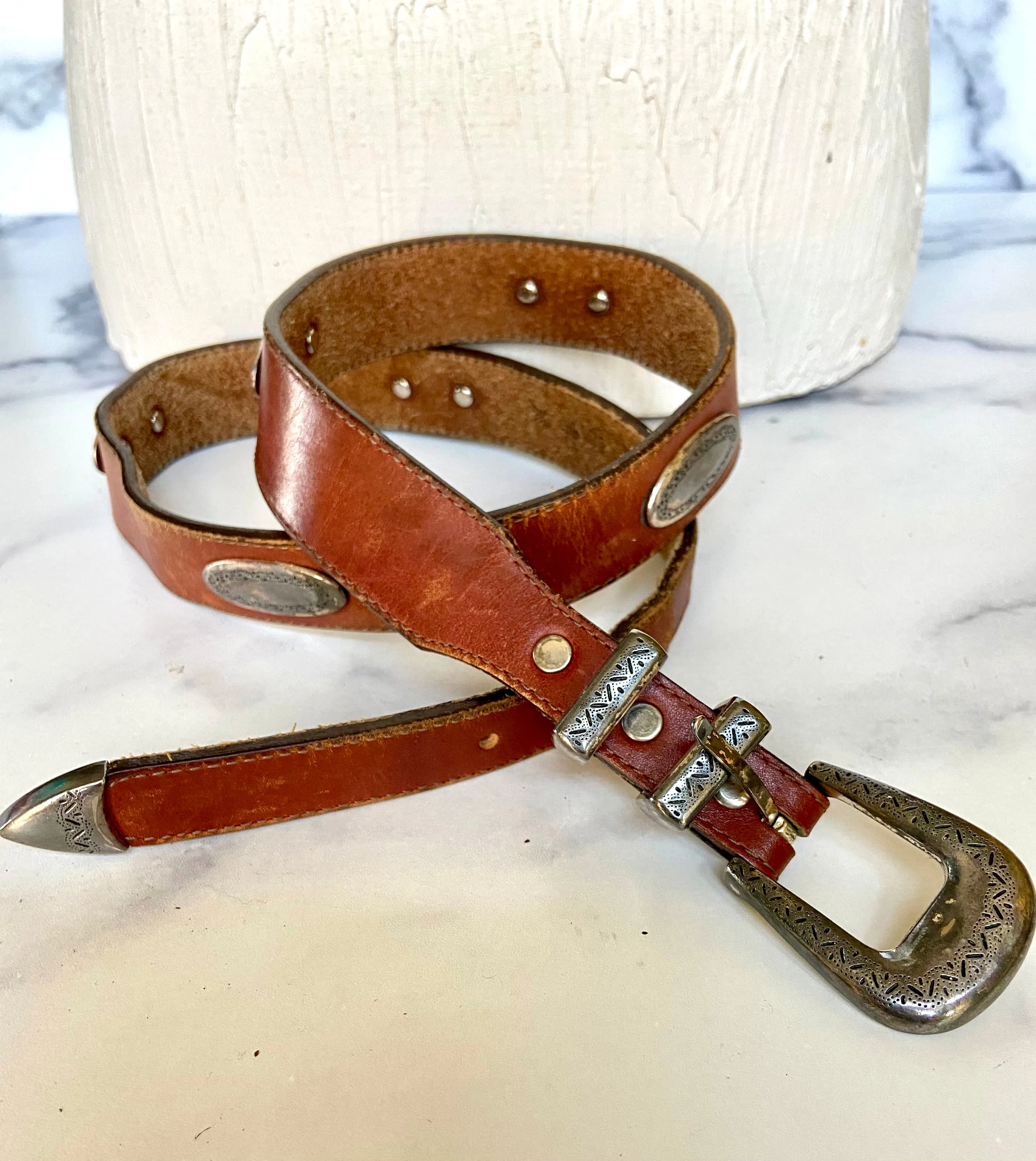 Brighton Ornamental Brown leather Belt