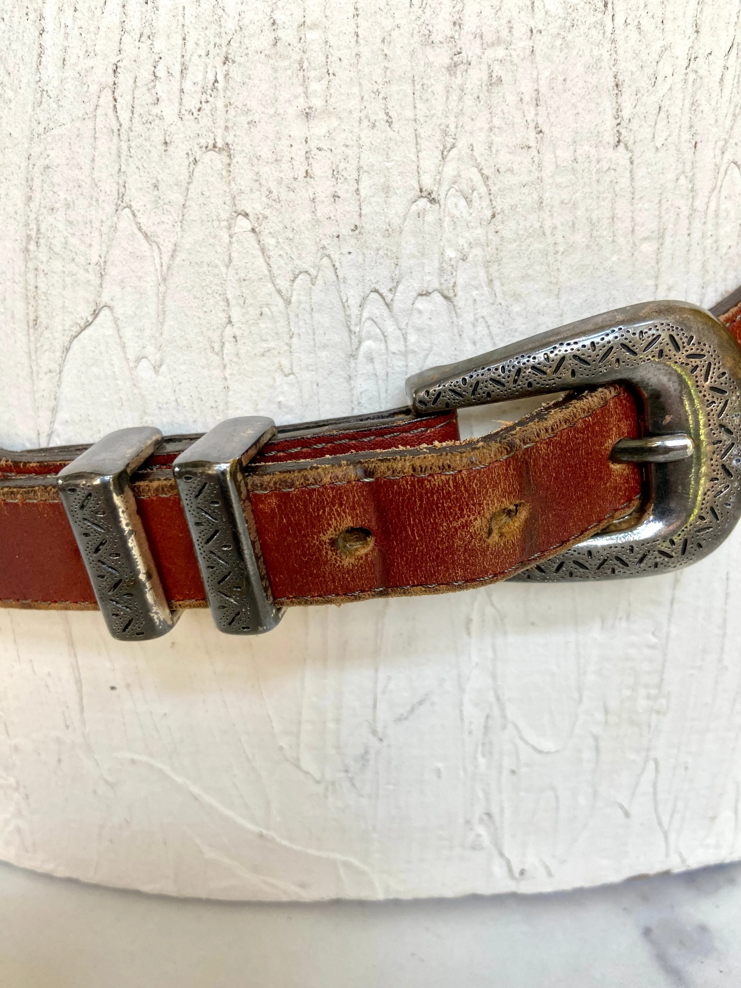 Brighton Ornamental Brown leather Belt