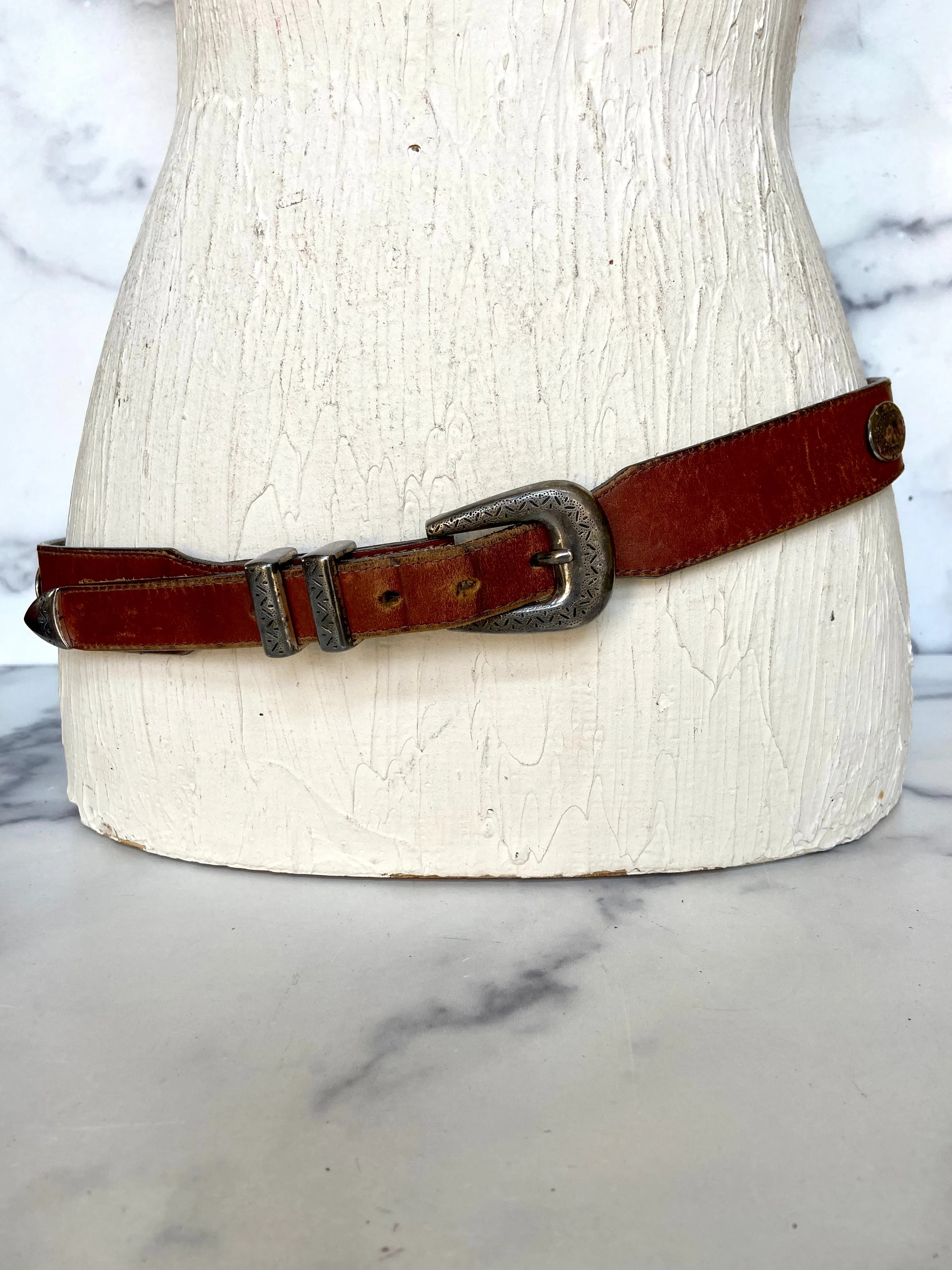 Brighton Ornamental Brown leather Belt