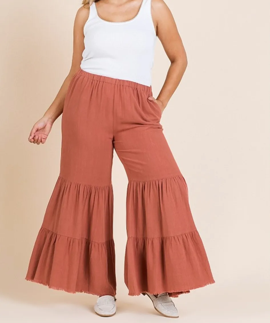 Canyon Clay Ruffle Pants