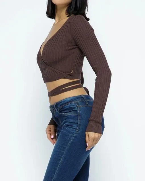 Charmaine Surplice Wrap Top