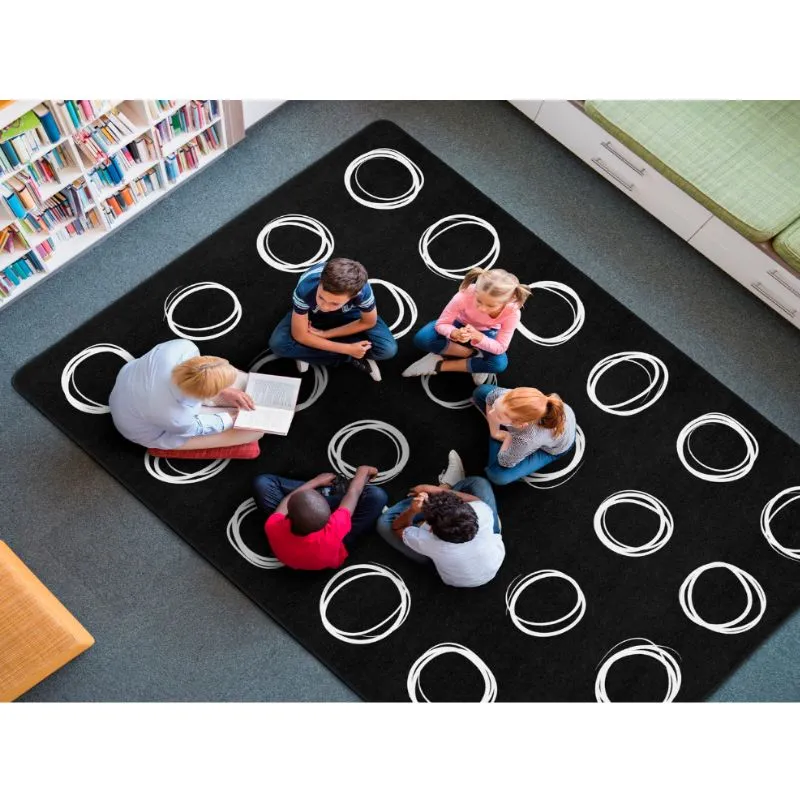 Circle Samplers Seating Rug - Factory Second