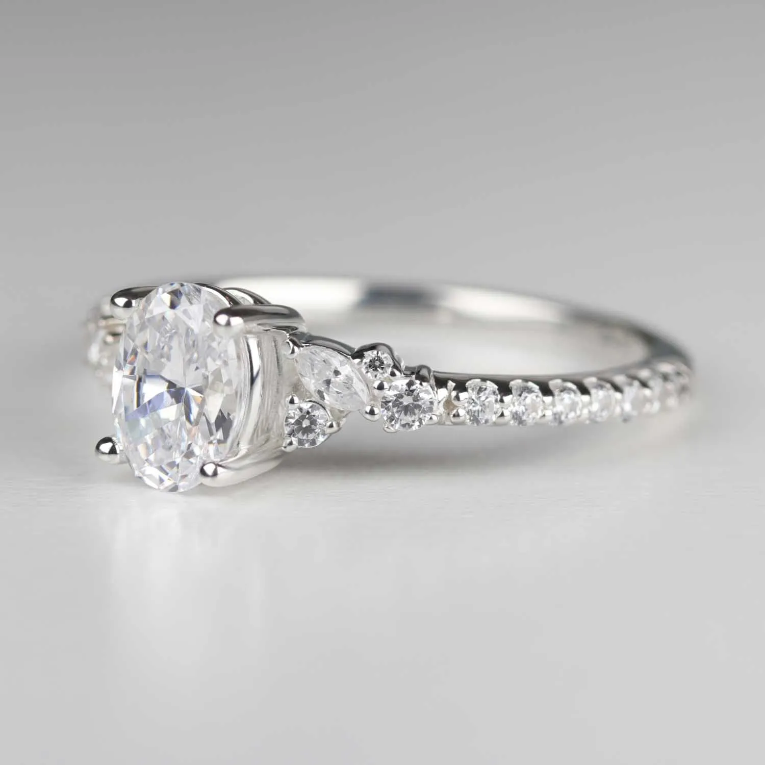 Cluster Engagement Ring