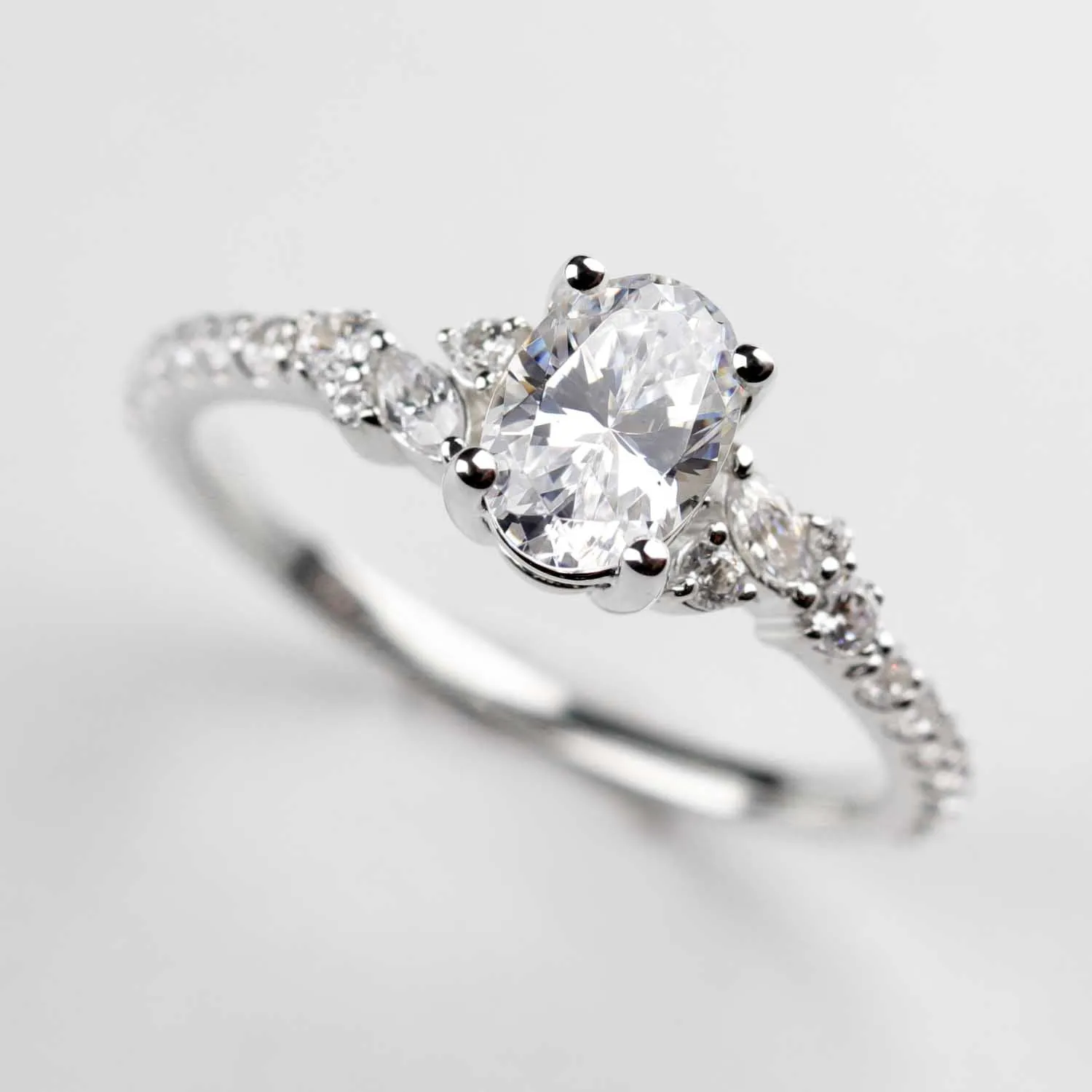 Cluster Engagement Ring