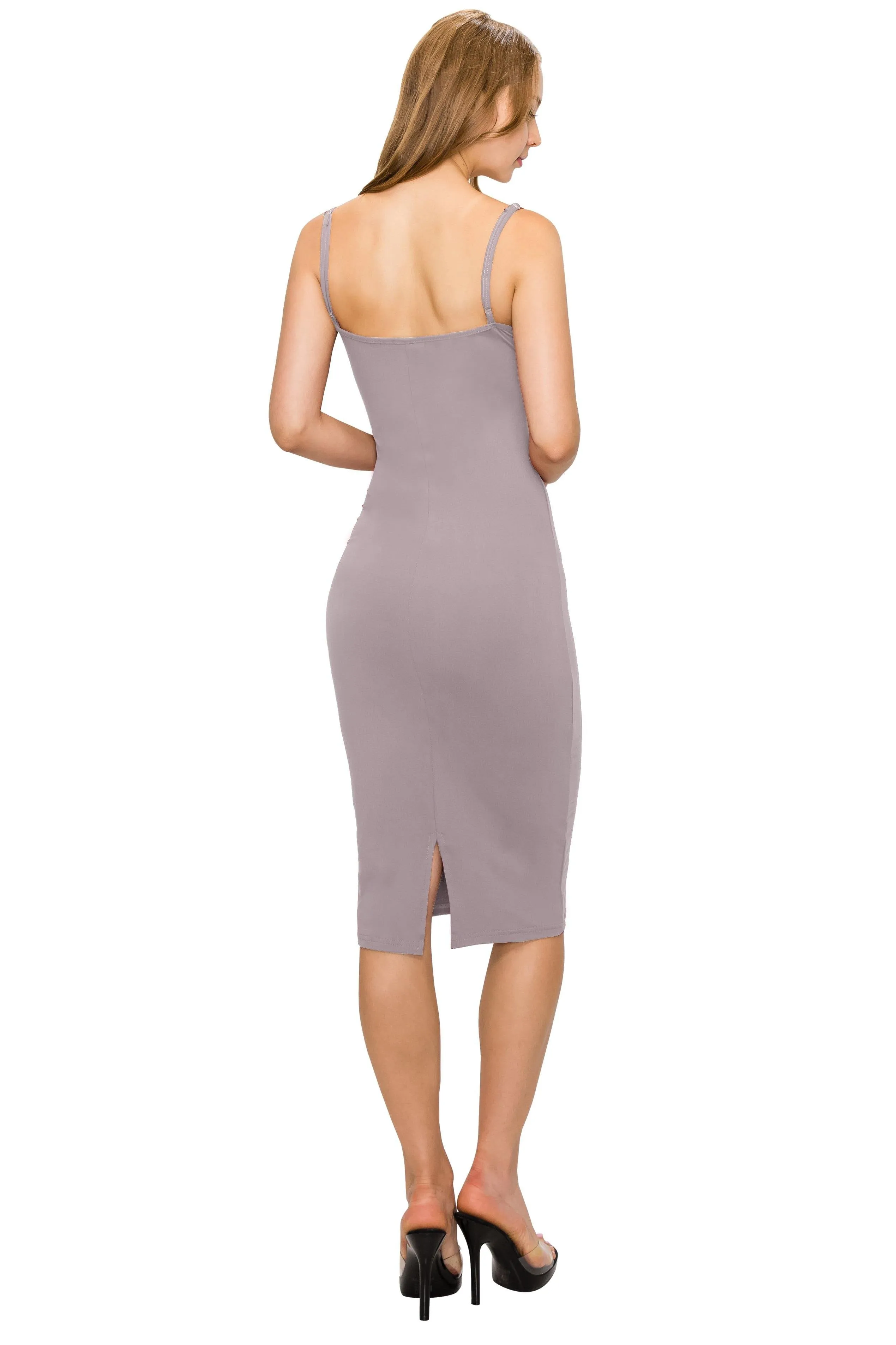 Cocktail Bodycon Dress - Spaghetti Straps