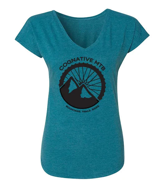 COGNATIVE LOGO WOMEN'S SHIRT  (GALAPAGOS BLUE)