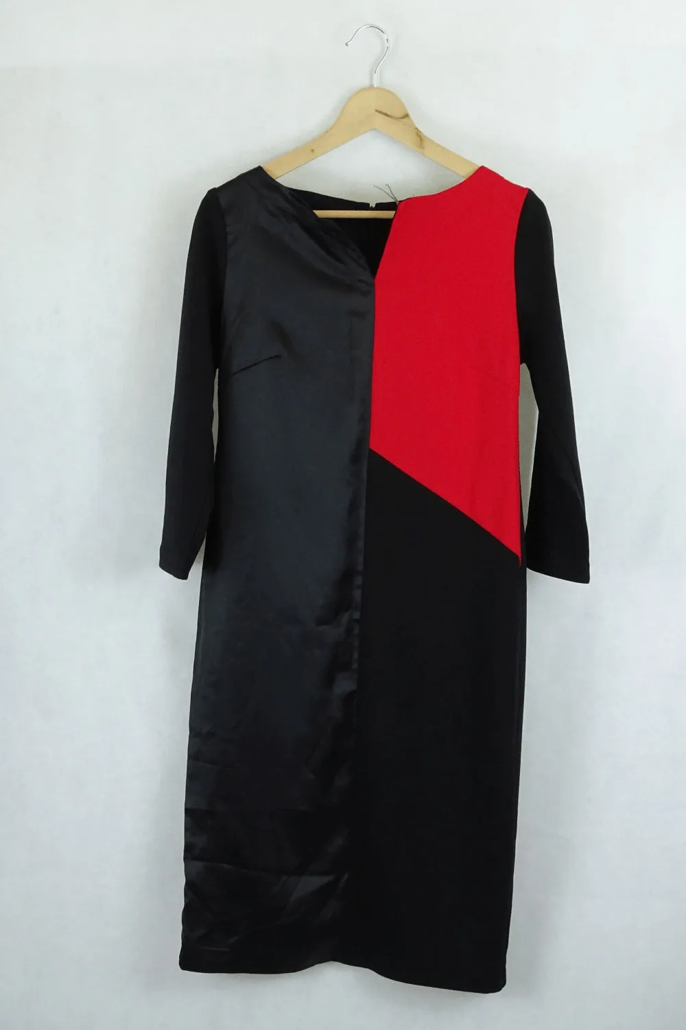 Costume National Red And Black Dress 42 (Au 10)