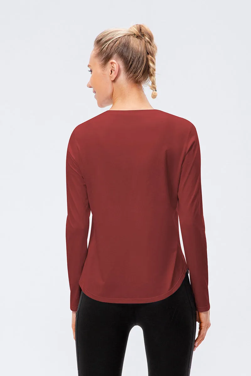 Crew Neck Long Sleeve T-Shirt