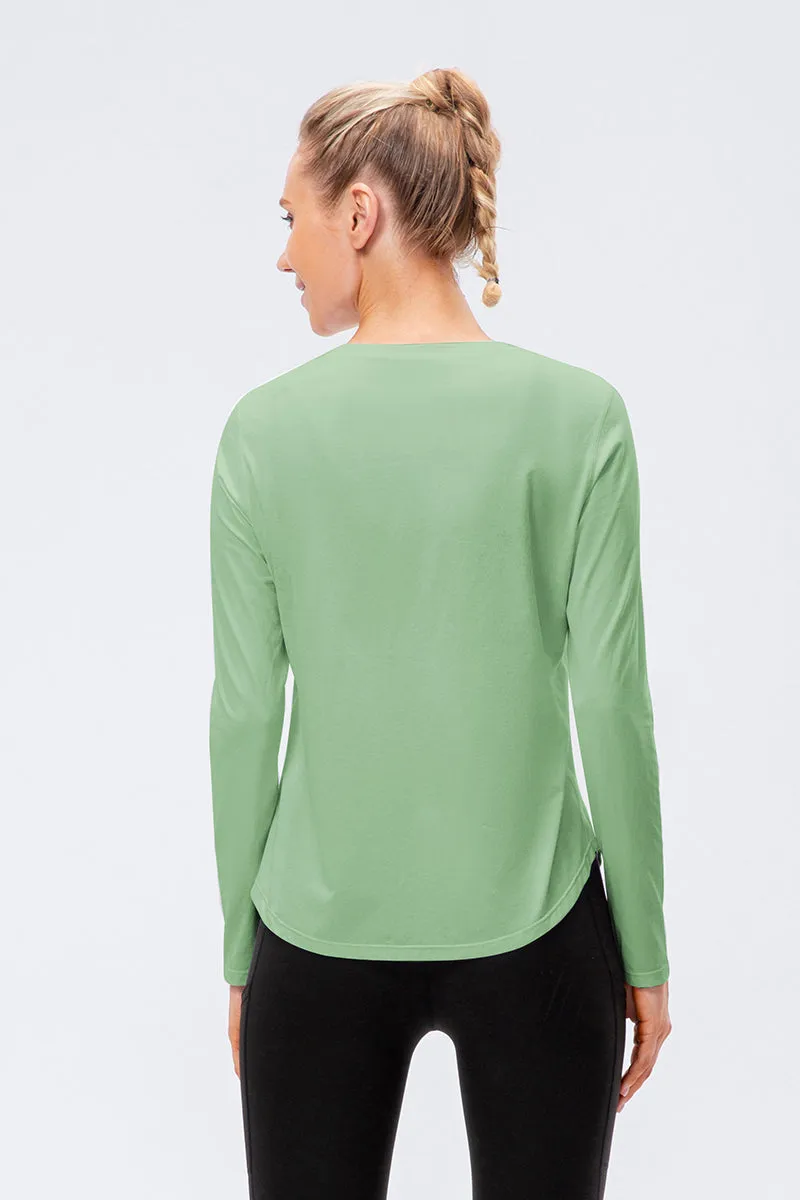 Crew Neck Long Sleeve T-Shirt