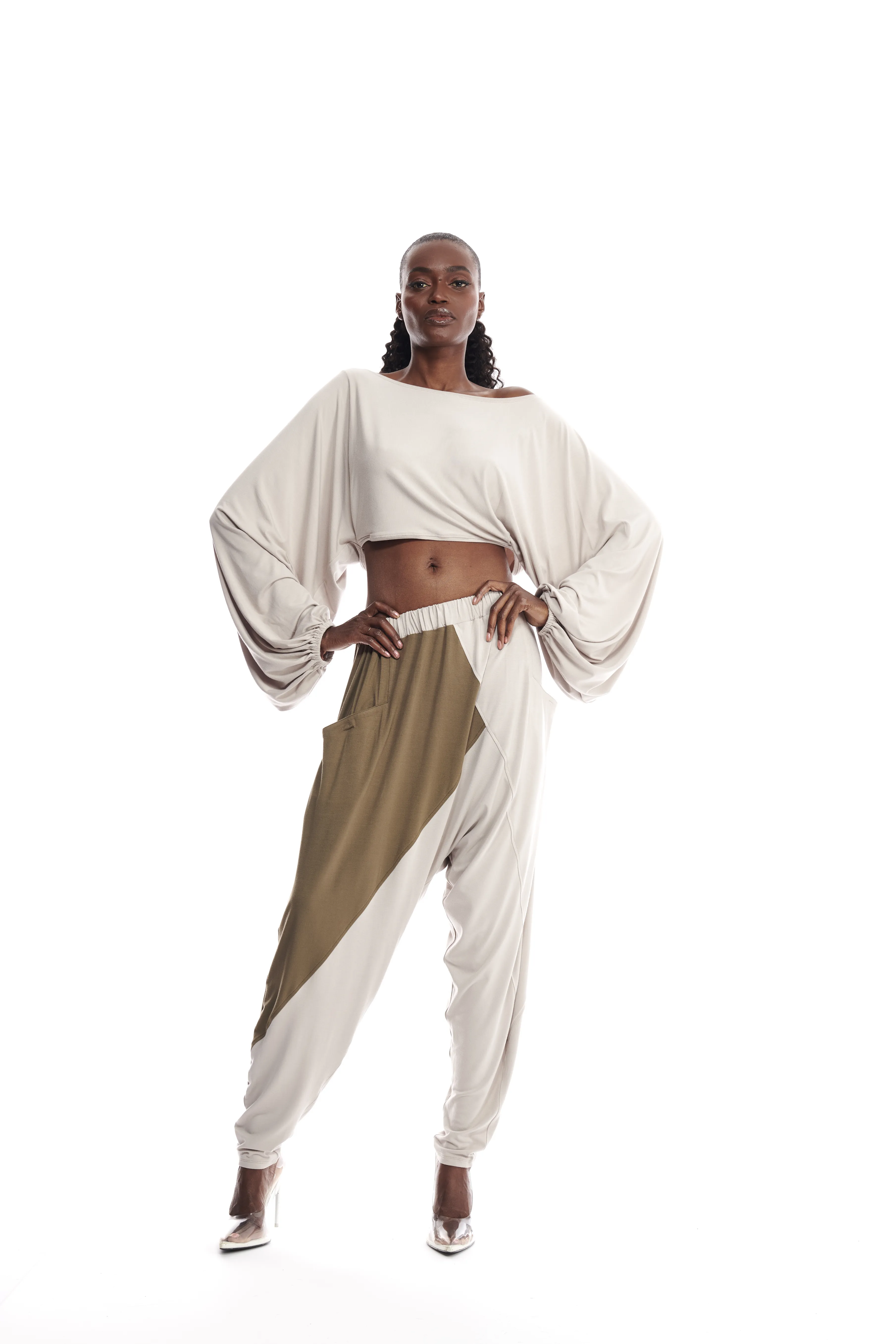 Cyclades Bamboo Cropped Sleeves