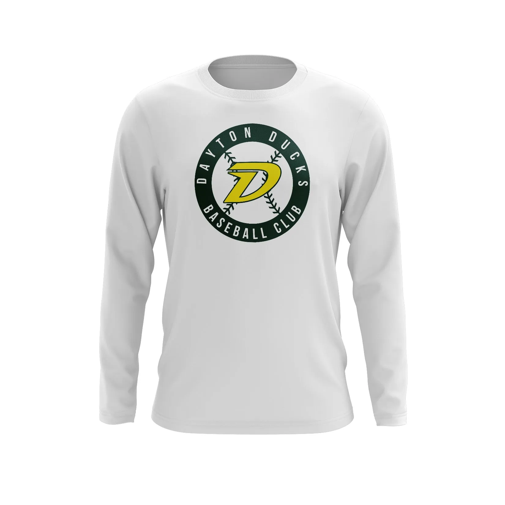 Dayton Ducks Baseball Circle Long Sleeve Tee