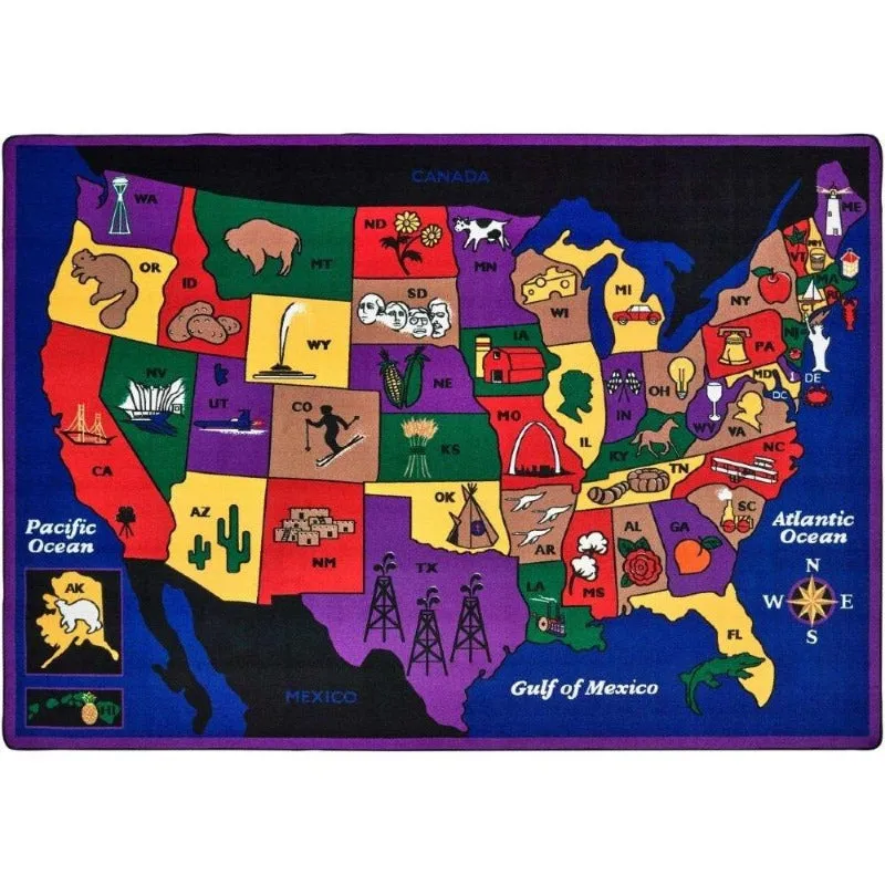 Discover America School Rug