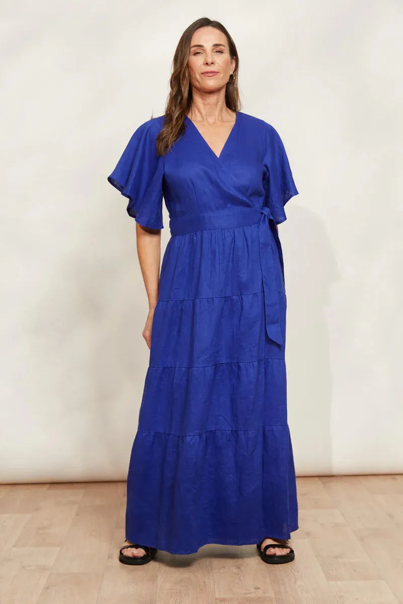 Eb&Ive Halcyon Maxi Dress - Cobalt