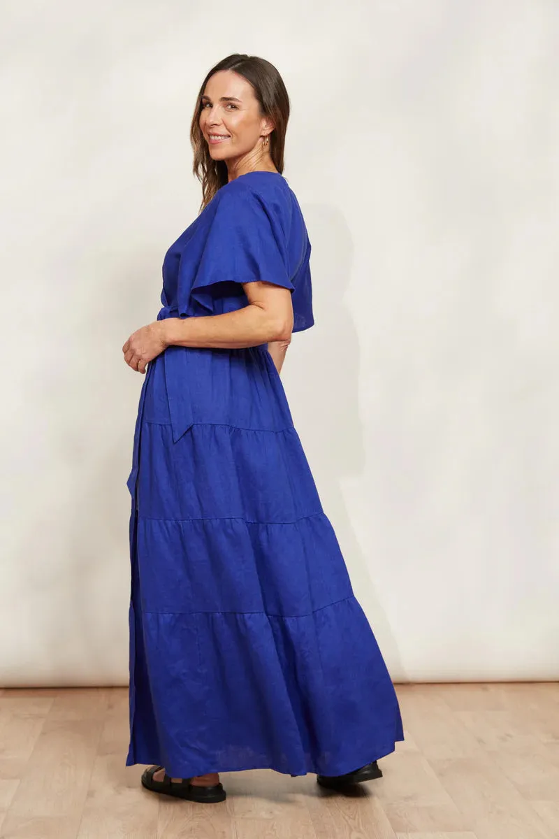 Eb&Ive Halcyon Maxi Dress - Cobalt