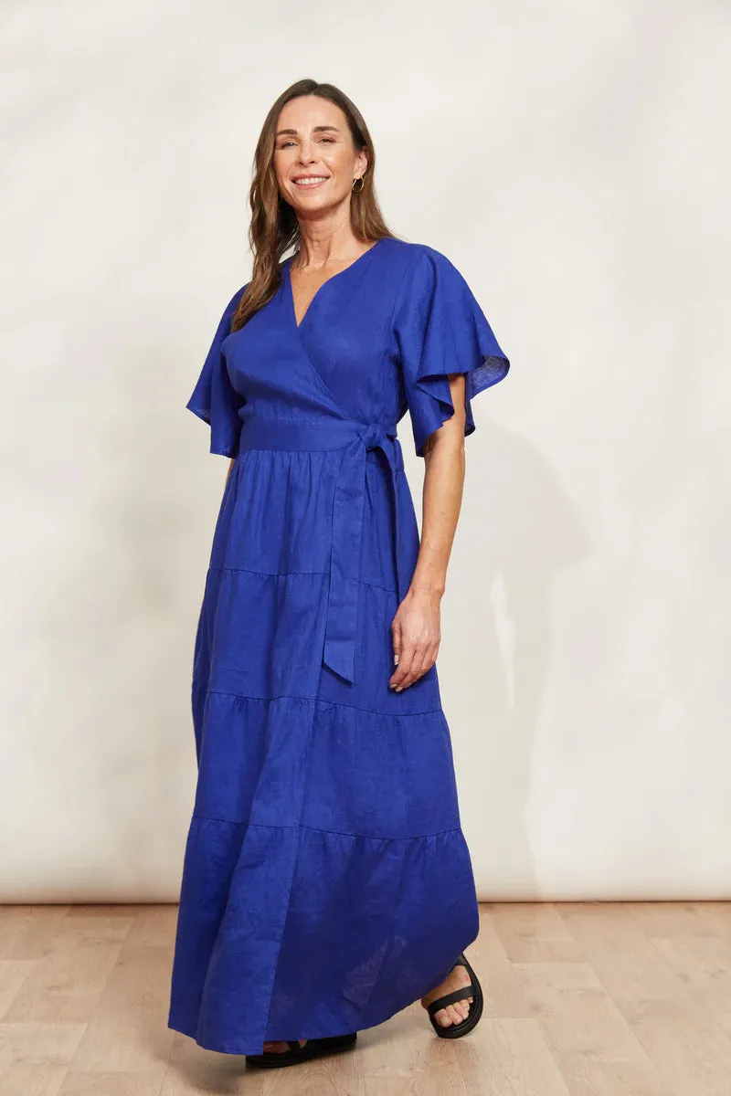 Eb&Ive Halcyon Maxi Dress - Cobalt