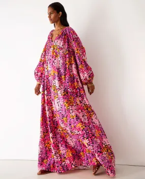 ECLECTIC DRESS "BOUGAINVILLEA" MULTICOLOR