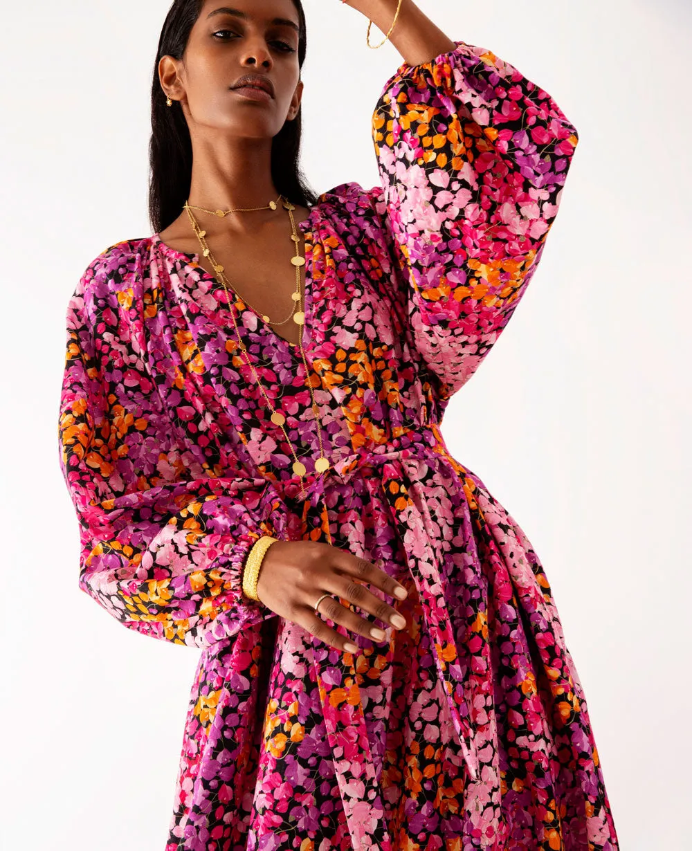 ECLECTIC DRESS "BOUGAINVILLEA" MULTICOLOR