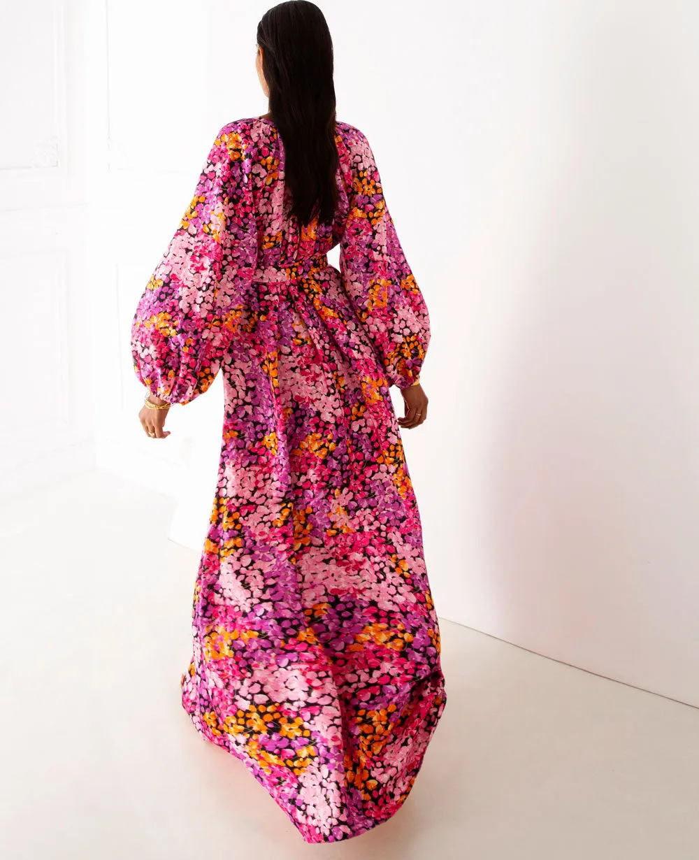 ECLECTIC DRESS "BOUGAINVILLEA" MULTICOLOR