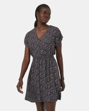 EcoWoven Crepe Wrap Front Dress