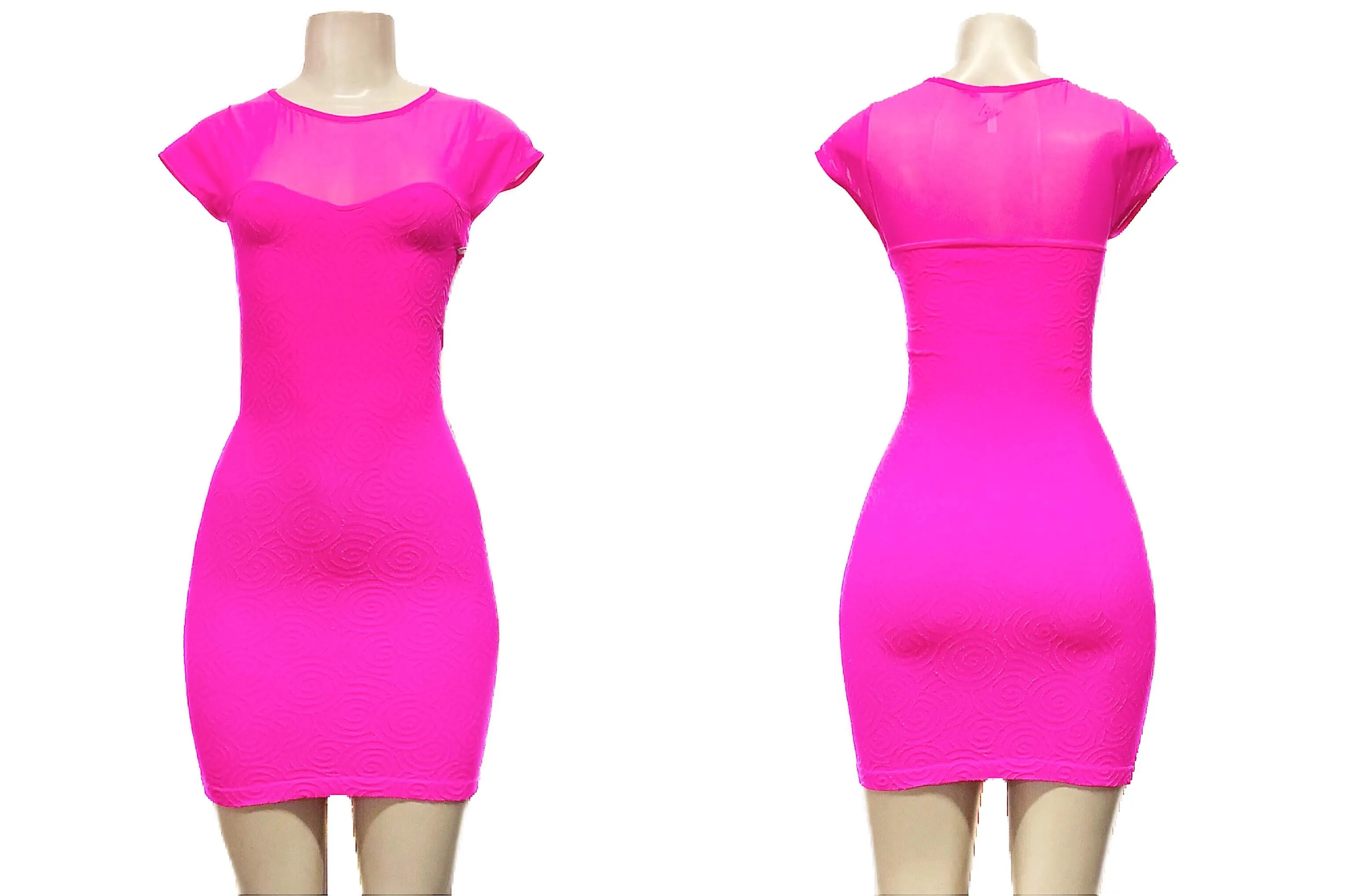 Evening Bodycon Dress with Sweetheart Neckline & Sheer Upper