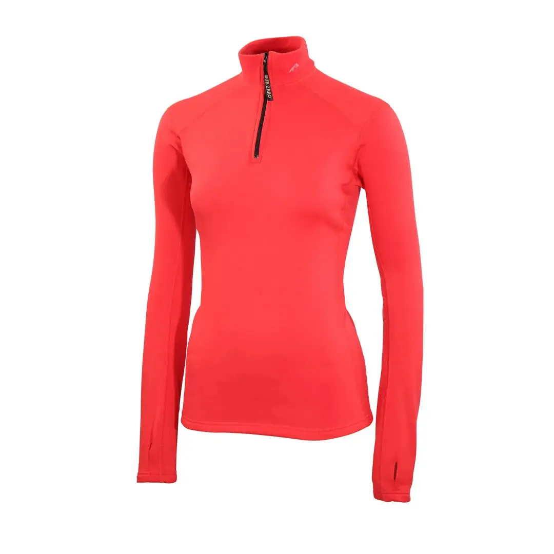 Factor 2 Womens Long Sleeve Zip Neck Mid Layer Top