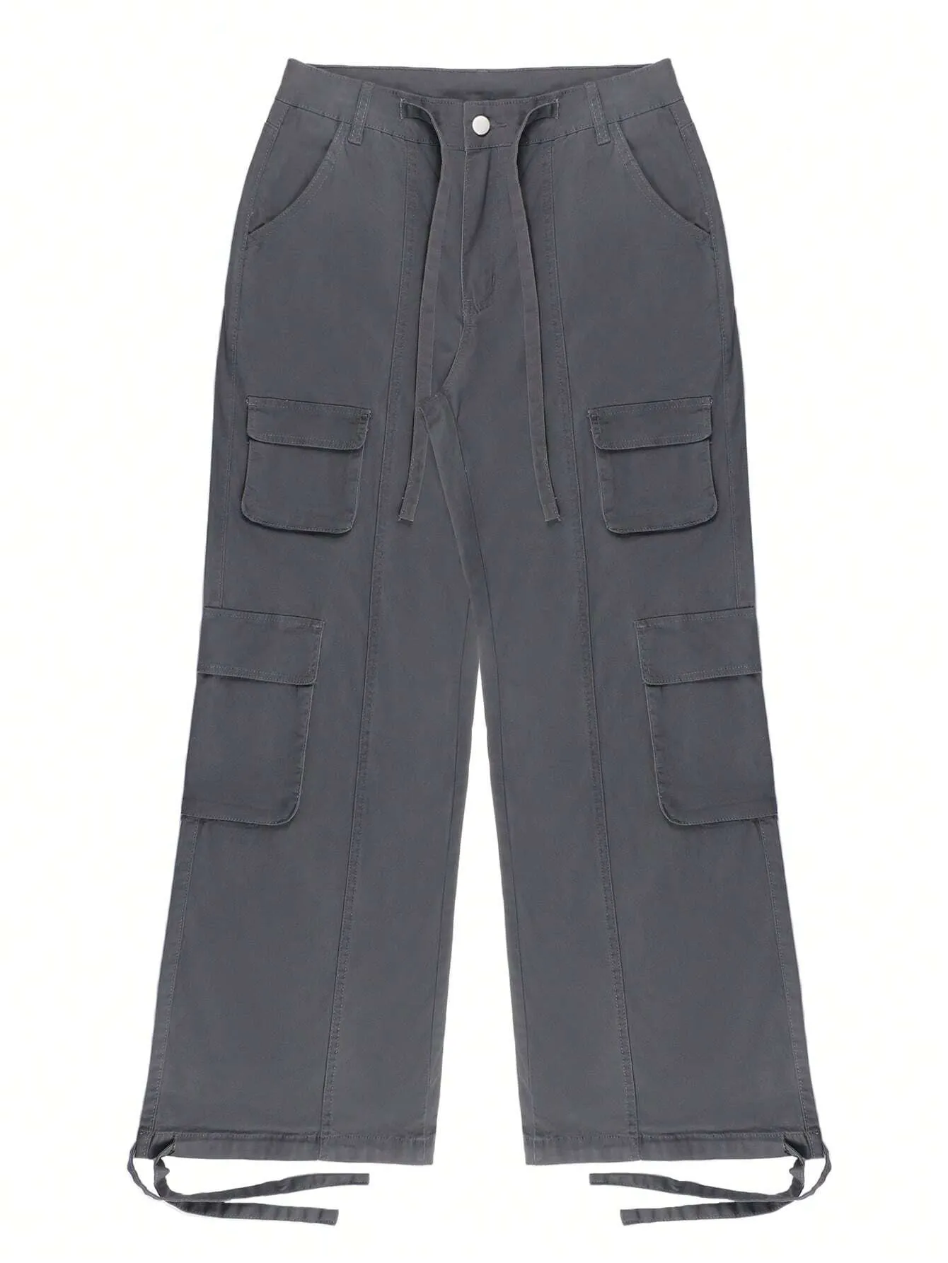 Flap Pocket Side Drawstring Cargo Pant